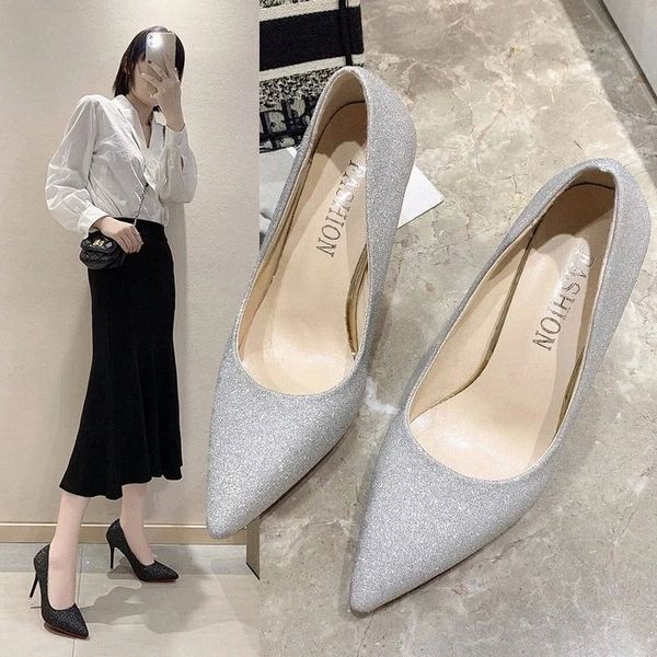 2020 spring new pointed high-heeled suede shoes europe america style large size 44 was thin wild women's shoes #q98r
2020 spring new pointed high-heeled suede shoes europe america style large size 44 was thin wild women's shoes #q98r