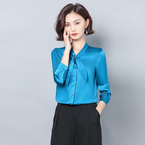 new satin silk shirt women spring autumn long sleeve elegant work wear blusas korean fashion blue white blouse shirt red1
new satin silk shirt women spring autumn long sleeve elegant work wear blusas korean fashion blue white blouse shirt red1