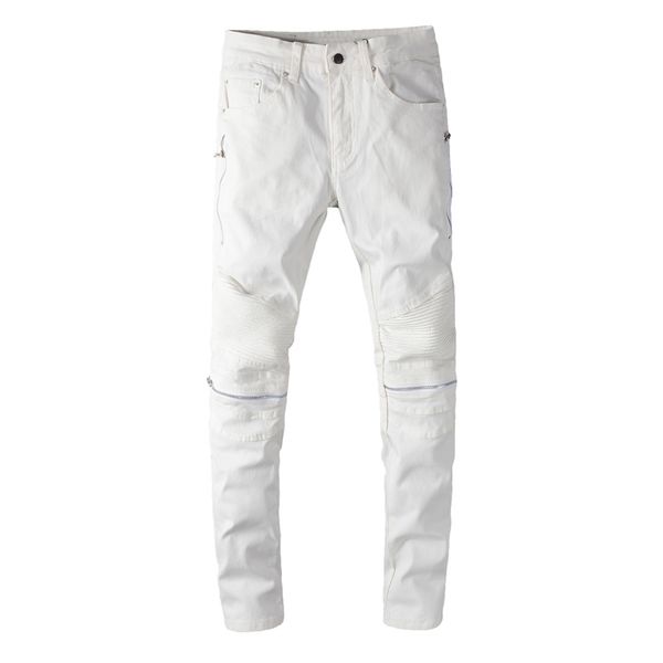 2021 new nova moda designer dos branco magro ajuste elstico hip de brim homens emendados dz1y, Blue
2021 new nova moda designer dos branco magro ajuste elstico hip de brim homens emendados dz1y, Blue