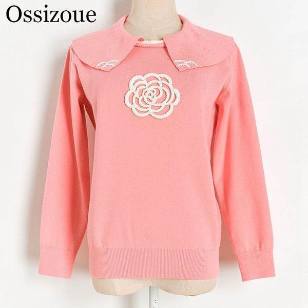 2020 women autumn pullover female long sleeve casual preppy style beading ruffle neck knitted fashion sweater outwear1, White;black
2020 women autumn pullover female long sleeve casual preppy style beading ruffle neck knitted fashion sweater outwear1, White;black
