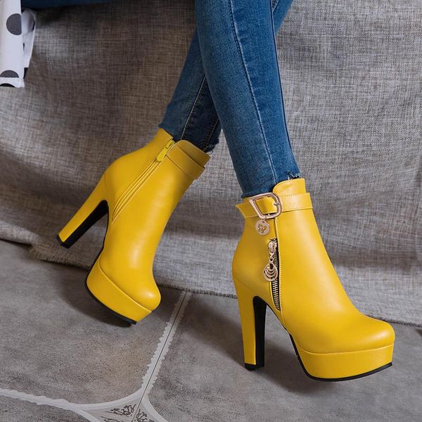 ymechic 2020 fashion yellow white red black high heel ankle women boots winter platform buckle zipper party dance wedding shoes
ymechic 2020 fashion yellow white red black high heel ankle women boots winter platform buckle zipper party dance wedding shoes
