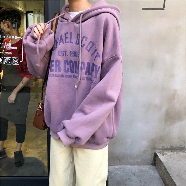 korean fashion student's autumn sweater women's plush and thickened homestay bf style versatile social loose ins hoodie, Black
korean fashion student's autumn sweater women's plush and thickened homestay bf style versatile social loose ins hoodie, Black