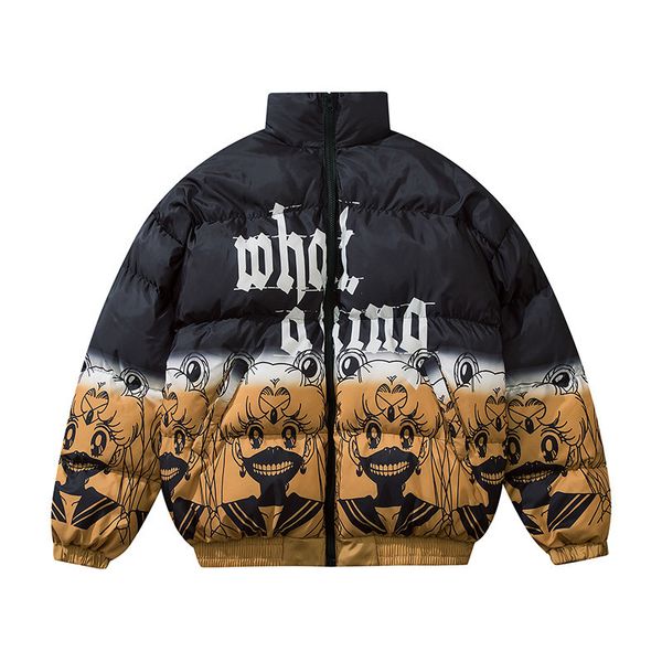 2020 winter thick men anime japanese cartoon girl streetwear puffer quilquilquilted oversize fashion jacket ldda, Black
2020 winter thick men anime japanese cartoon girl streetwear puffer quilquilquilted oversize fashion jacket ldda, Black