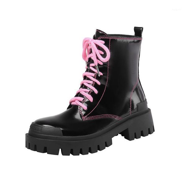 boots prova perfetto design high-end fashion winter vintage hand-made thick bottom pink ankle shallow1, Black
boots prova perfetto design high-end fashion winter vintage hand-made thick bottom pink ankle shallow1, Black