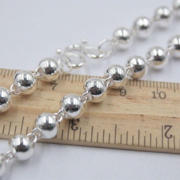 chains fine pure s999 sterling silver chain women men 7mm smooth bead link necklace 22inch 36-37g
chains fine pure s999 sterling silver chain women men 7mm smooth bead link necklace 22inch 36-37g