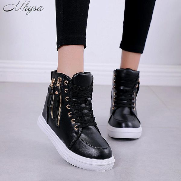 2020 new women's inner heightened fashion women's shoes flat bottom wedge casual shoes high side zipper sneakers d1448, Black
2020 new women's inner heightened fashion women's shoes flat bottom wedge casual shoes high side zipper sneakers d1448, Black