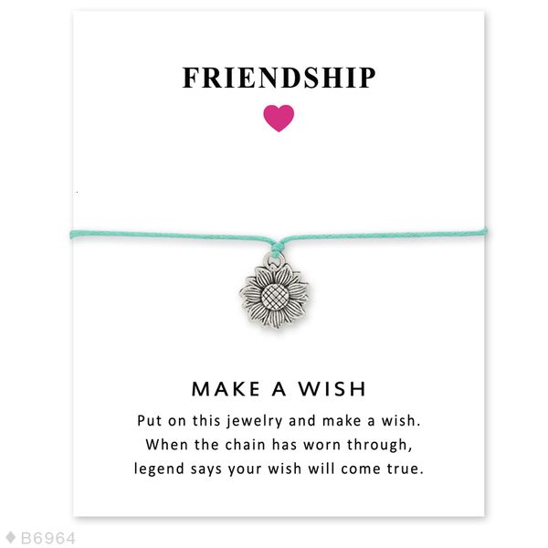 color new arrvial silver sunflower alloy charm 4 bracelets & bangles wax rope bracelet jewelry with card 12pcs/lot
color new arrvial silver sunflower alloy charm 4 bracelets & bangles wax rope bracelet jewelry with card 12pcs/lot