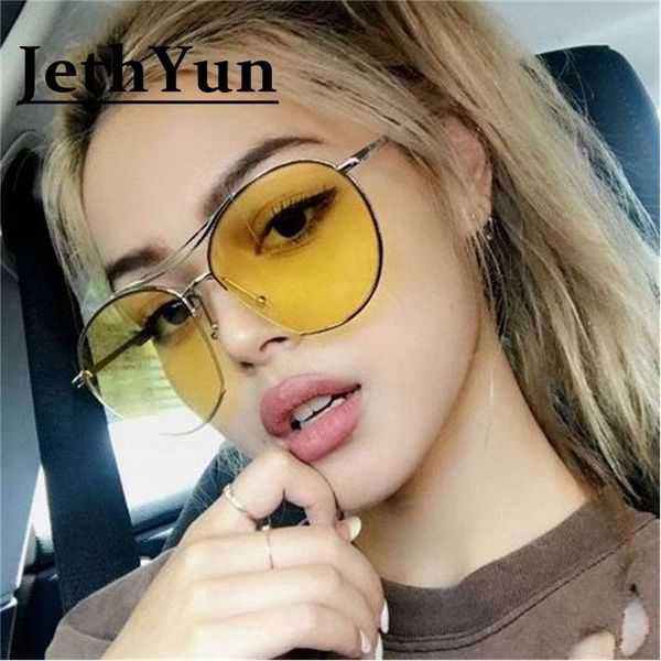 women yellow sunglasses vintage big frame ocean lens summer brand designer sun glasses lunette de uv400, White;black
women yellow sunglasses vintage big frame ocean lens summer brand designer sun glasses lunette de uv400, White;black