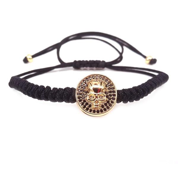 charm bracelets 2021 men skull micro inlay zircon buddha macrame for women black lava bracelet pulseras muje, Golden;silver
charm bracelets 2021 men skull micro inlay zircon buddha macrame for women black lava bracelet pulseras muje, Golden;silver