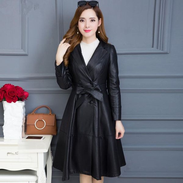 women's leather & faux kmetram jacket women clothes 2021 spring autumn long coat female streetwear windbreaker plus size my4284, Black
women's leather & faux kmetram jacket women clothes 2021 spring autumn long coat female streetwear windbreaker plus size my4284, Black
