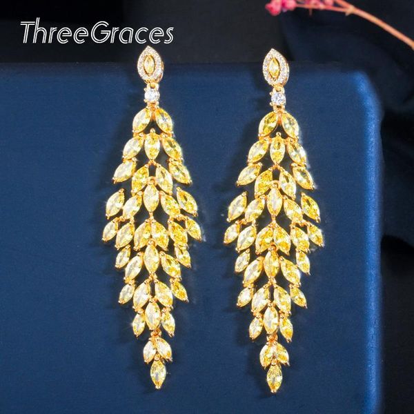 threegraces new 925 sterling silver yellow z cz crystal leaf shape big long drop earrings women party jewelry gifts er465
threegraces new 925 sterling silver yellow z cz crystal leaf shape big long drop earrings women party jewelry gifts er465