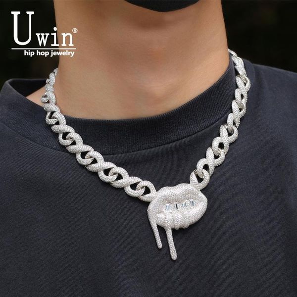 chains uwin 14mm lip wth miami iced out micro pave cubic zirconia necklace hiphop luxury copper jewelry, Silver
chains uwin 14mm lip wth miami iced out micro pave cubic zirconia necklace hiphop luxury copper jewelry, Silver