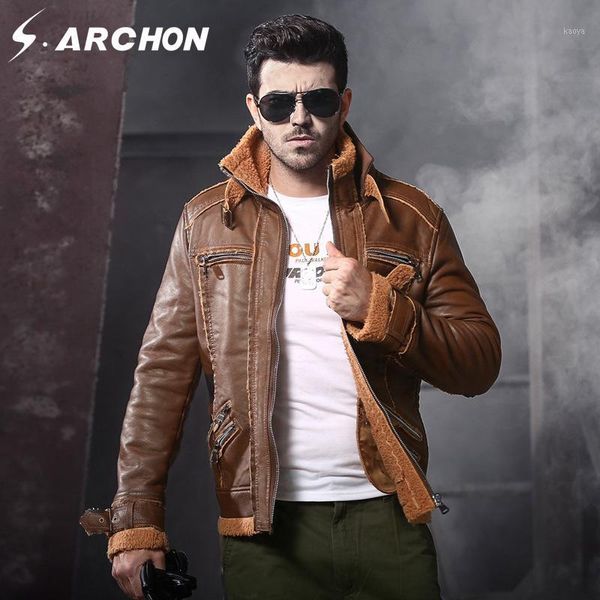 s.archon winter thicken pu leather jackets men stand collar fleece tactical jacket male army motorcycle outerwear coats1, Black;brown
s.archon winter thicken pu leather jackets men stand collar fleece tactical jacket male army motorcycle outerwear coats1, Black;brown