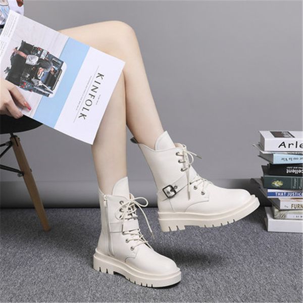 2021 new fall winter women casual high-quality leather fashion comfortable high-korean style lace to boots 2v81, Black
2021 new fall winter women casual high-quality leather fashion comfortable high-korean style lace to boots 2v81, Black