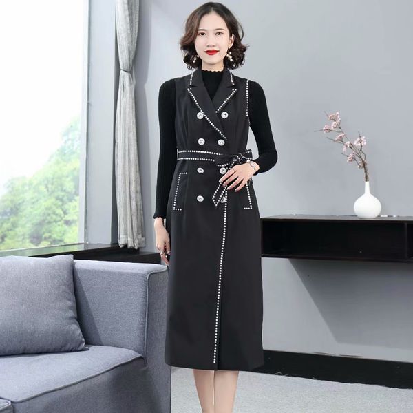 2021 new autumn black-style long-sleeved temperament, knitted or crocheted, back-to-back shirt with frizzy v neckline waistcoat, high z0in, White
2021 new autumn black-style long-sleeved temperament, knitted or crocheted, back-to-back shirt with frizzy v neckline waistcoat, high z0in, White