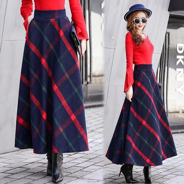 skirts autumn winter a-line plaid skirt fashion plusthick warm pocket long woman clothing, Black
skirts autumn winter a-line plaid skirt fashion plusthick warm pocket long woman clothing, Black