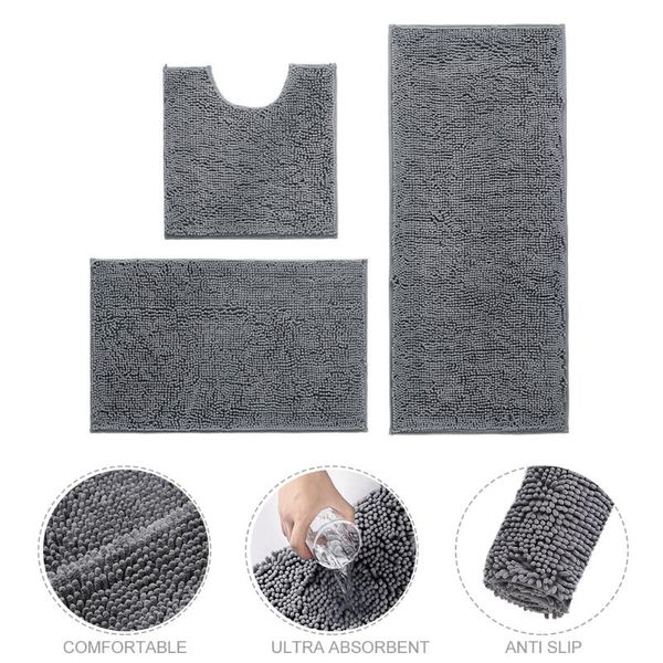 3pcs/set bath mat accessories home fluffy shower anti slip modern super absorbent bathroom rug toilet shaggy tub chenille l
3pcs/set bath mat accessories home fluffy shower anti slip modern super absorbent bathroom rug toilet shaggy tub chenille l