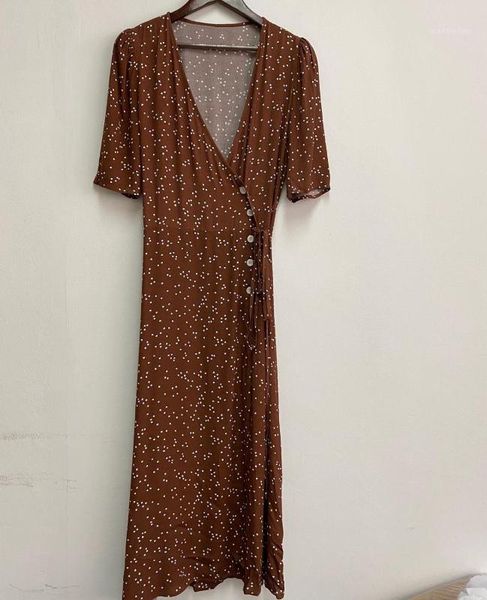 casual dresses retro dot print v-neck women wrap dress lace-up short sleeve slim lady midi break 2021 1, Black;gray
casual dresses retro dot print v-neck women wrap dress lace-up short sleeve slim lady midi break 2021 1, Black;gray