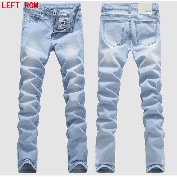 male fashion designer brand elastic straight jeans 2020 new men mid pants slim skinny men jeans stretch for man1, Blue
male fashion designer brand elastic straight jeans 2020 new men mid pants slim skinny men jeans stretch for man1, Blue