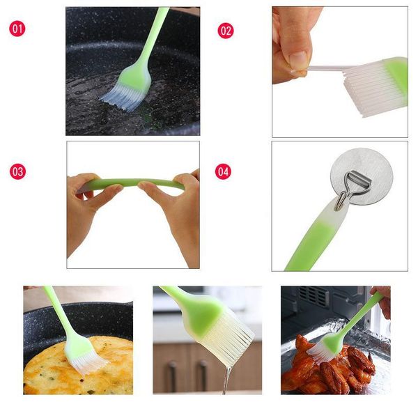 food barbecue brush sile semi-transparent oil brush cooking seasoning brush high temperature resistant kitchen baki qylezb
food barbecue brush sile semi-transparent oil brush cooking seasoning brush high temperature resistant kitchen baki qylezb