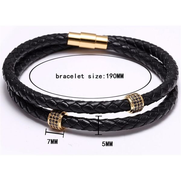 zircon new bracelet fashion leather 10pc/set for braided men stainless steel bangle with magnetic clasp handmade jewelry, Black
zircon new bracelet fashion leather 10pc/set for braided men stainless steel bangle with magnetic clasp handmade jewelry, Black