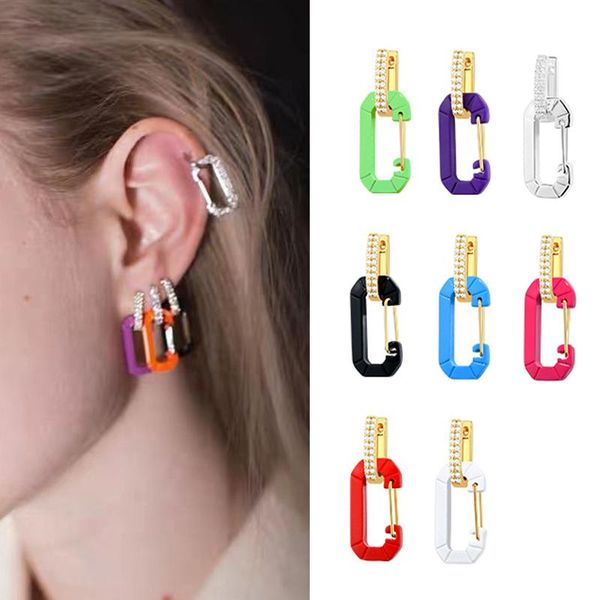 + quality detachable cz circle cross fashionable 8 color pin buckle drop earrings for women hiphop jewelry single sale, Silver
+ quality detachable cz circle cross fashionable 8 color pin buckle drop earrings for women hiphop jewelry single sale, Silver