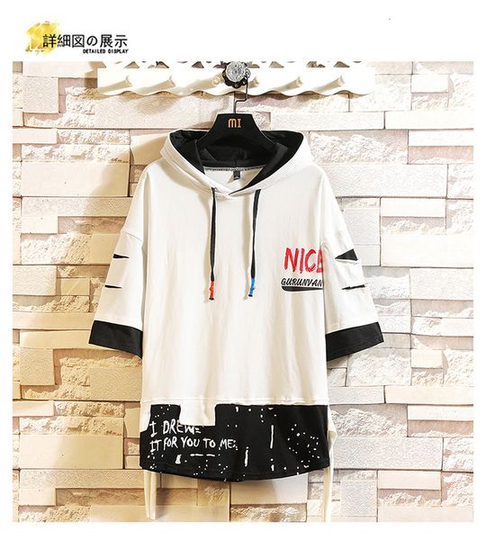 2021 new short black hooded sweatshirt, 's summer, hip punk, sweater, streetwear, male fashion. bbrz
2021 new short black hooded sweatshirt, 's summer, hip punk, sweater, streetwear, male fashion. bbrz