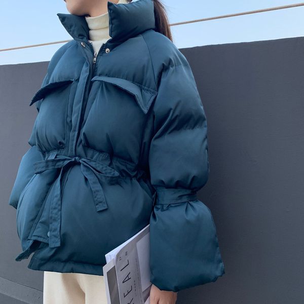 cotton-padded clothes women's korean-style short cotton overcoat floral sleeves loose-fit down cotton coat women puffer jacket 201225, Black
cotton-padded clothes women's korean-style short cotton overcoat floral sleeves loose-fit down cotton coat women puffer jacket 201225, Black
