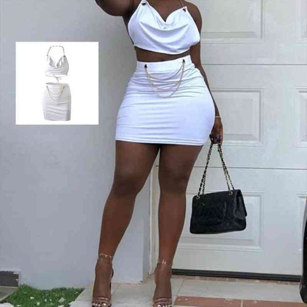 two piece short set women v-neck chain spaghetti strap crop and bandage mini bodycon skirts skirt suit, Gray
two piece short set women v-neck chain spaghetti strap crop and bandage mini bodycon skirts skirt suit, Gray