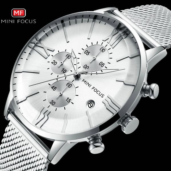 fashion business mens watches 2020 waterproof male watch with calendar chronograph luxury mesh band relogio masculino mini focus, Slivery;brown
fashion business mens watches 2020 waterproof male watch with calendar chronograph luxury mesh band relogio masculino mini focus, Slivery;brown