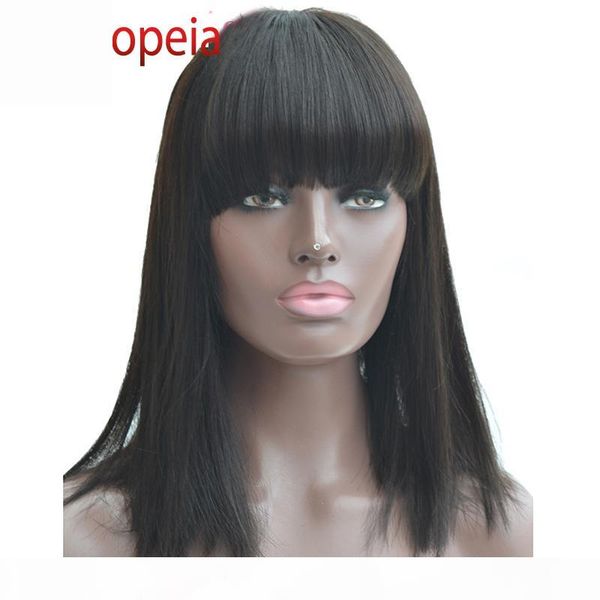 straight human hair wigs with bangs 100% unprocessed brazilian virgin hair bob cut lace front wigs for black women, Black;brown
straight human hair wigs with bangs 100% unprocessed brazilian virgin hair bob cut lace front wigs for black women, Black;brown