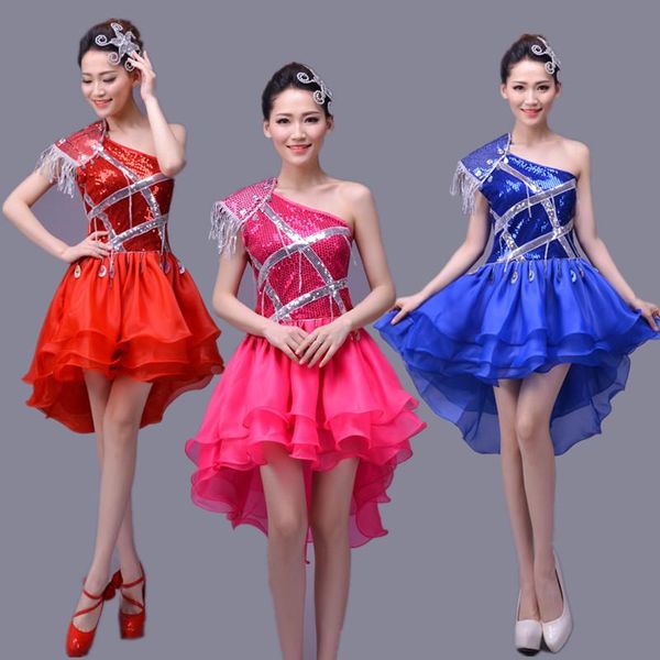 stage wear sequins female suits festival modern jazz dance costume singer team dancer prom show performance clothing, Black;red
stage wear sequins female suits festival modern jazz dance costume singer team dancer prom show performance clothing, Black;red