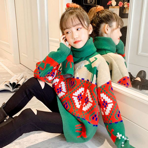 girls' and thickened christmas with autumn winter 2020 new mink cashmere children's bottomed sweater, Blue
girls' and thickened christmas with autumn winter 2020 new mink cashmere children's bottomed sweater, Blue