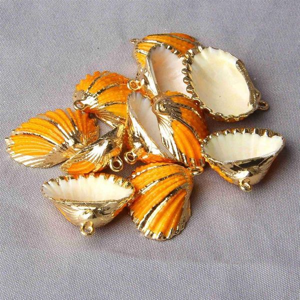 28mm*25mm gold plated threaded seashells for diy handmade pendant earring charms natural striated shell natural home de jllucd, Black
28mm*25mm gold plated threaded seashells for diy handmade pendant earring charms natural striated shell natural home de jllucd, Black
