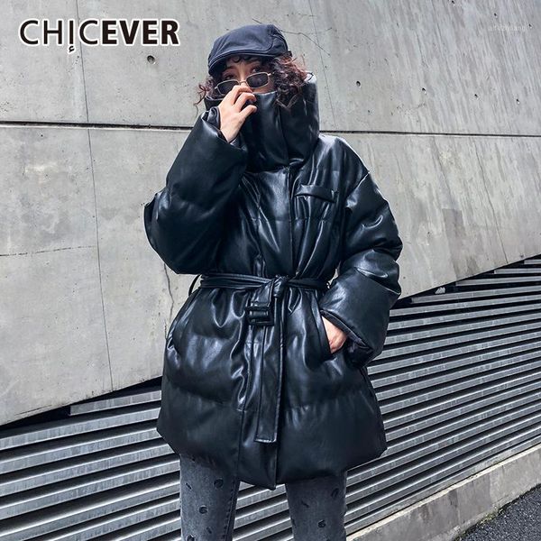 chicever black lace up leather cotton coat for women lapel long sleeve ruched black oversized coats female 2020 fashion clothing1
chicever black lace up leather cotton coat for women lapel long sleeve ruched black oversized coats female 2020 fashion clothing1