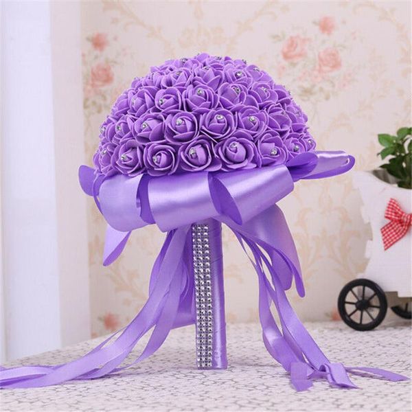fashion solid silk ribbon artificial foam roses flowers with stem wedding bride bouquet party decor 
fashion solid silk ribbon artificial foam roses flowers with stem wedding bride bouquet party decor