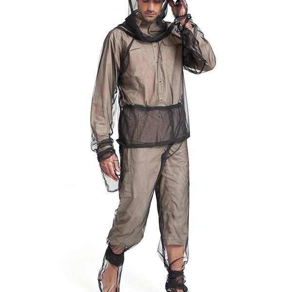 outdoor anti-mosquito clothe suit hiking jacket trousers gloves shoes caps mesh covers camping fishing mosquito protection suits q1211, Black;brown 
outdoor anti-mosquito clothe suit hiking jacket trousers gloves shoes caps mesh covers camping fishing mosquito protection suits q1211, Black;brown