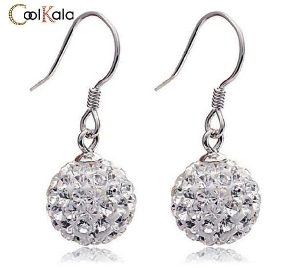 stud coolkala 925 sterling sier long red personality crystal ball hook earrings temperament pearl pendant, Golden;silver
stud coolkala 925 sterling sier long red personality crystal ball hook earrings temperament pearl pendant, Golden;silver