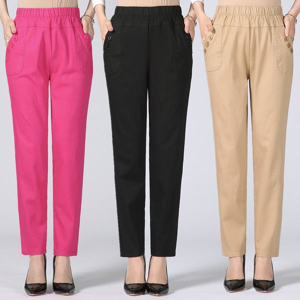 2021 new middle-aged women trousers new spring autumn stretch waist cotton plus size 5xl warm winter pants female j281 gdyb, Black;white
2021 new middle-aged women trousers new spring autumn stretch waist cotton plus size 5xl warm winter pants female j281 gdyb, Black;white