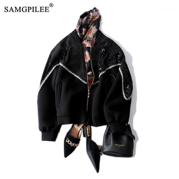 jackets womens autumn 2020 office lady full sleeve patchwork stand collar zipper slim standard winter coats and jacket woman 4xl1, Black;brown
jackets womens autumn 2020 office lady full sleeve patchwork stand collar zipper slim standard winter coats and jacket woman 4xl1, Black;brown