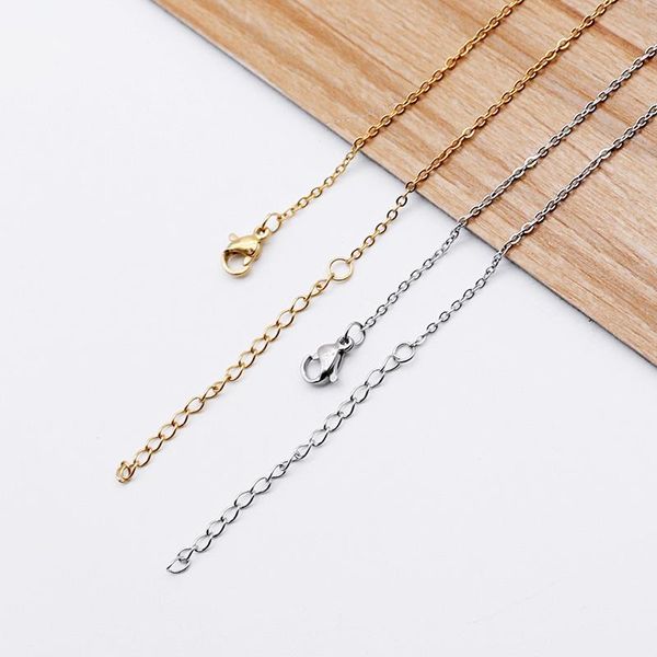 45+5cm Adjustable Necklaces 10pcs/lot Chain DIY Crafts Gold Stainless Steel Link Chains Fashion Jewelry Cuba Chains Wholesale, Silver
45+5cm Adjustable Necklaces 10pcs/lot Chain DIY Crafts Gold Stainless Steel Link Chains Fashion Jewelry Cuba Chains Wholesale, Silver