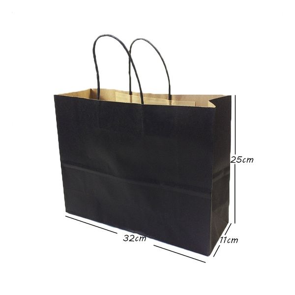 10 pcs/lot gift bags with handles function high-end black paper versatile 6 size recyclable environmental protection bag q1218
10 pcs/lot gift bags with handles function high-end black paper versatile 6 size recyclable environmental protection bag q1218