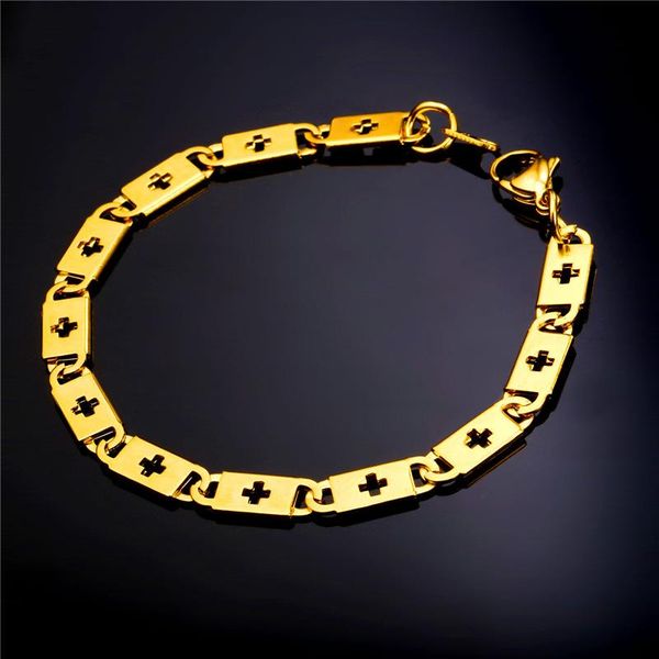 cross hand chain gold bracelet for men/women stainless steel/gold color cross bracelets christian jewelry gh1860, Black
cross hand chain gold bracelet for men/women stainless steel/gold color cross bracelets christian jewelry gh1860, Black
