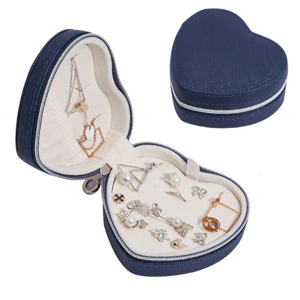 heart shape portable jewellery box travel organizer pu leather heart jewelry box 634c, Pink;blue
heart shape portable jewellery box travel organizer pu leather heart jewelry box 634c, Pink;blue