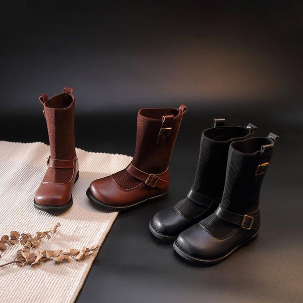 boots high girls shoes children winter buckle kids socks leather solid color princess dress botas, Black;grey
boots high girls shoes children winter buckle kids socks leather solid color princess dress botas, Black;grey