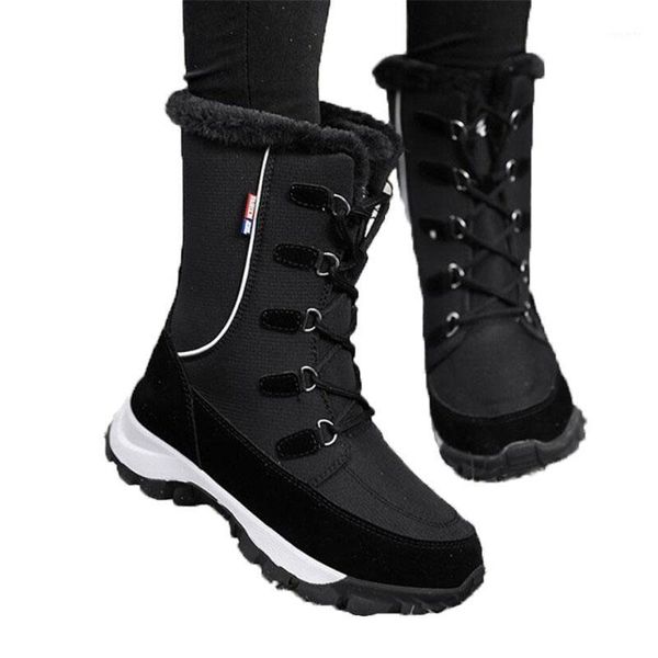 2020 lace up snow boots women winter warm short plush mid calf bootee woman waterproof outdoor boots female black big size 421
2020 lace up snow boots women winter warm short plush mid calf bootee woman waterproof outdoor boots female black big size 421