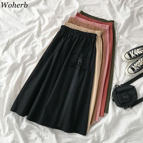 woherb women clothes spring summer 2020 new korean stretch waist office ladies solid fashion a-line pleated female skirt 921401, Black
woherb women clothes spring summer 2020 new korean stretch waist office ladies solid fashion a-line pleated female skirt 921401, Black