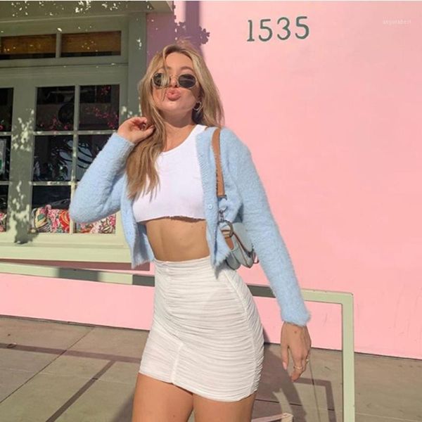 new spring autumn women casual blue plush cardigan short t shirts long sleeve fluffy solid color slim holiday elegant crop 1, White
new spring autumn women casual blue plush cardigan short t shirts long sleeve fluffy solid color slim holiday elegant crop 1, White