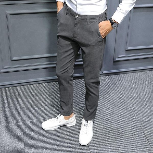 youth men's pure color casual trousers formal cotton pants for men pants spring and autumn fashion men's slim trousers#a3, Black
youth men's pure color casual trousers formal cotton pants for men pants spring and autumn fashion men's slim trousers#a3, Black