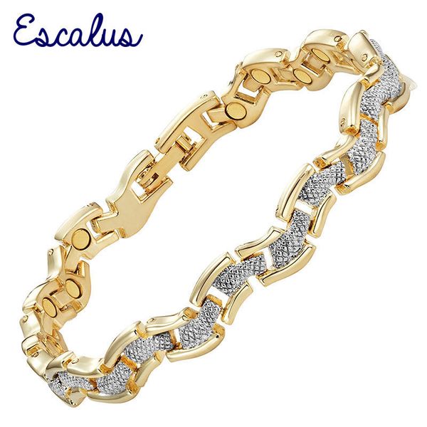 escalus trendy wave magnetic jewelry bracelet for women gold color gift fashion ladies charm new bracelet wristband 200925, Black
escalus trendy wave magnetic jewelry bracelet for women gold color gift fashion ladies charm new bracelet wristband 200925, Black